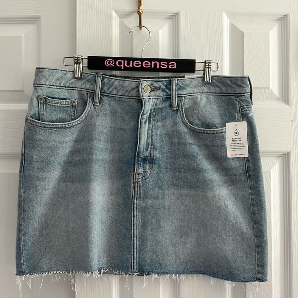 Lucky Brand Denim Mini Skirt Size 32